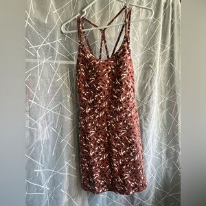Old Navy Brown Patterned Active Dress